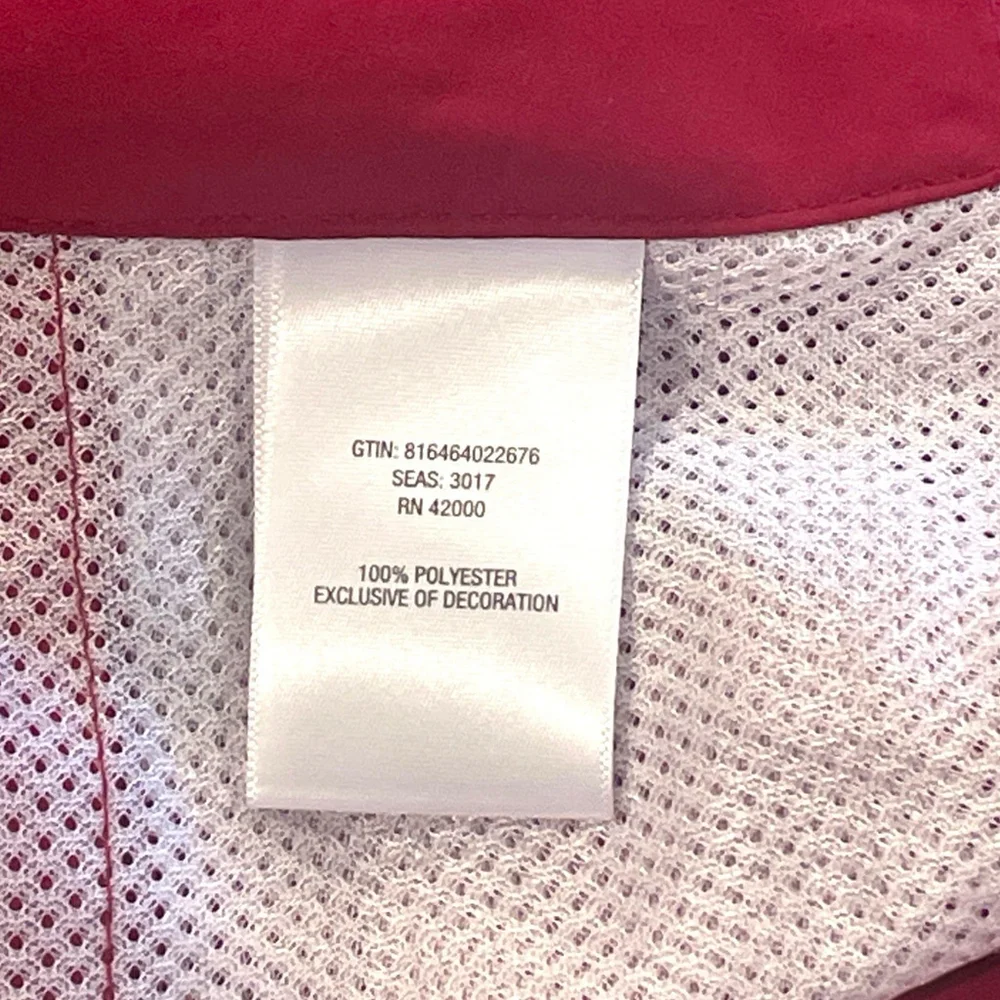 Adam Levine Mens Medium Swim Trunks Shorts Color Block Two Tone Red Pockets NEW